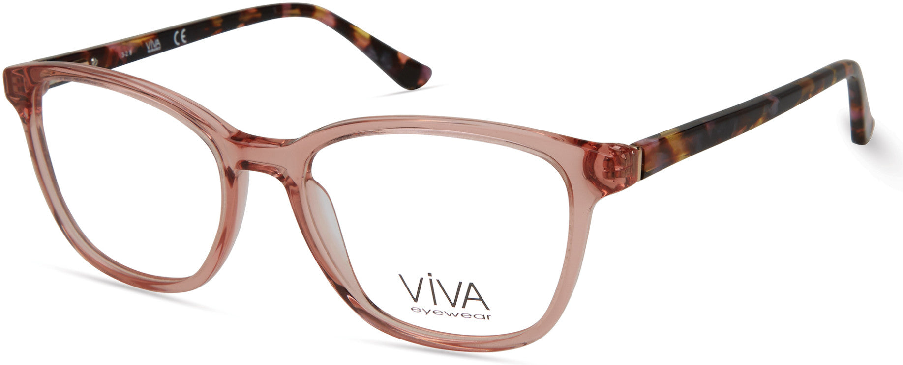 Viva VV4517 Geometric Eyeglasses 072-072 - Shiny Pink