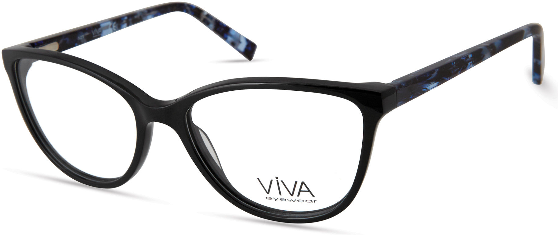 Viva VV4520 Square Eyeglasses 001-001 - Shiny Black