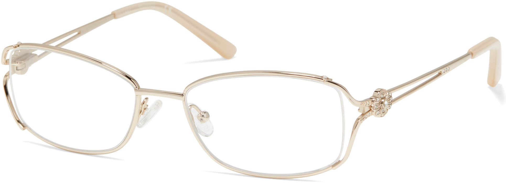 Viva VV8008 Oval Eyeglasses 032-032 - Pale Gold