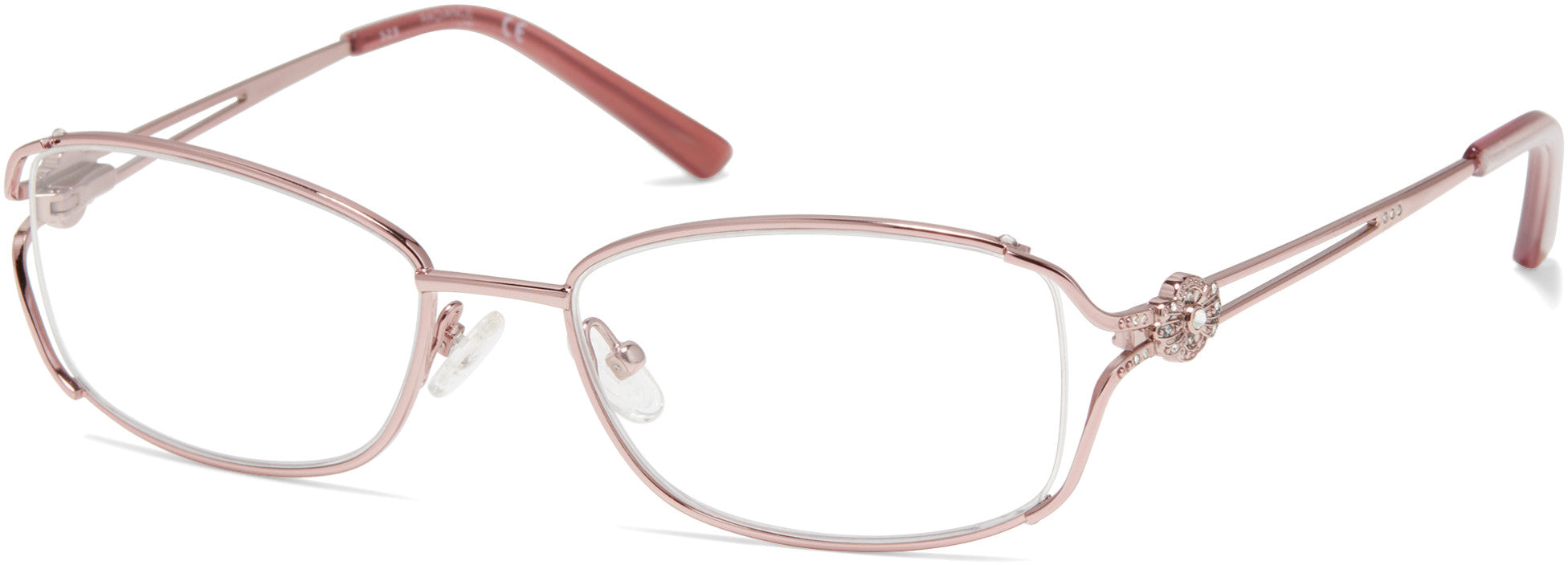 Viva VV8008 Oval Eyeglasses 072-072 - Shiny Pink