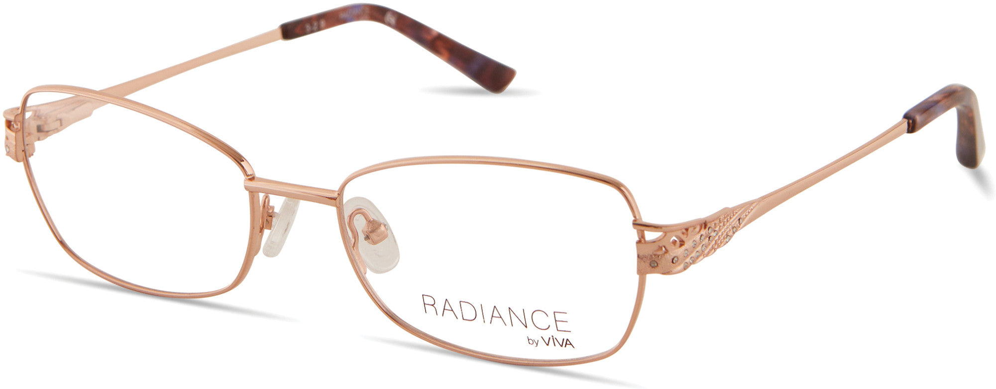 Viva VV8013 Rectangular Eyeglasses 028-028 - Shiny Rose Gold