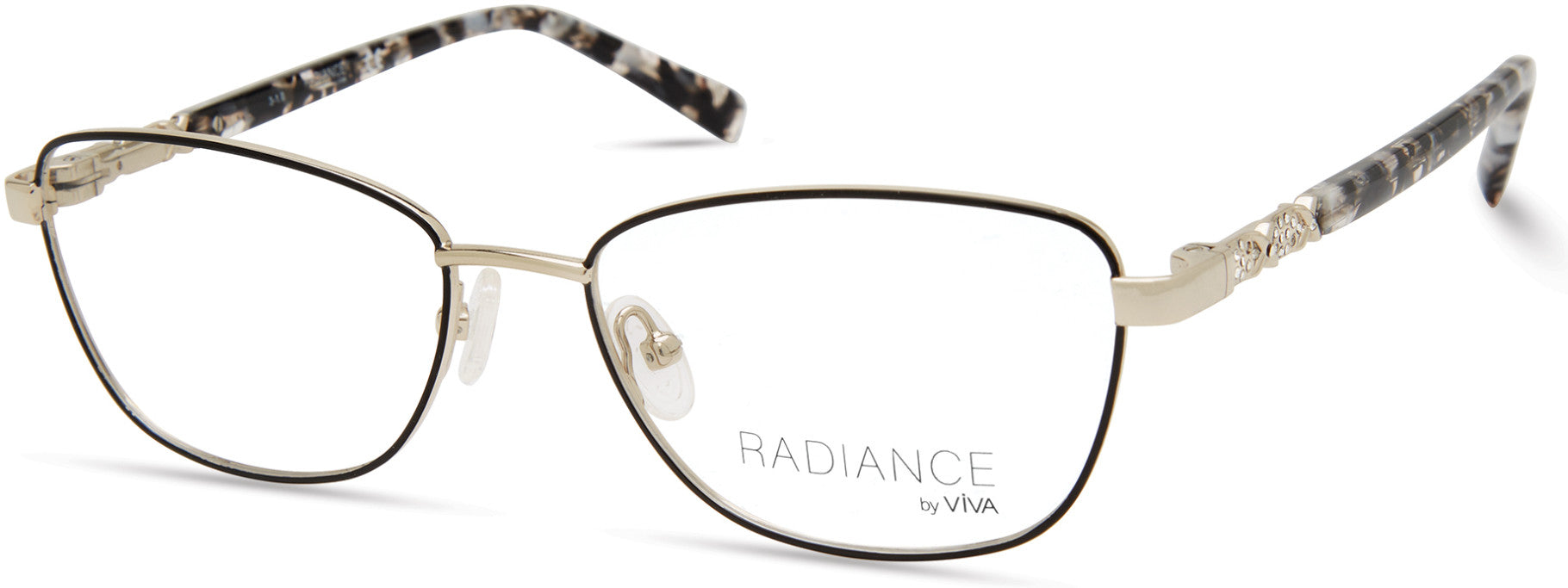 Viva VV8014 Rectangular Eyeglasses 001-001 - Shiny Black