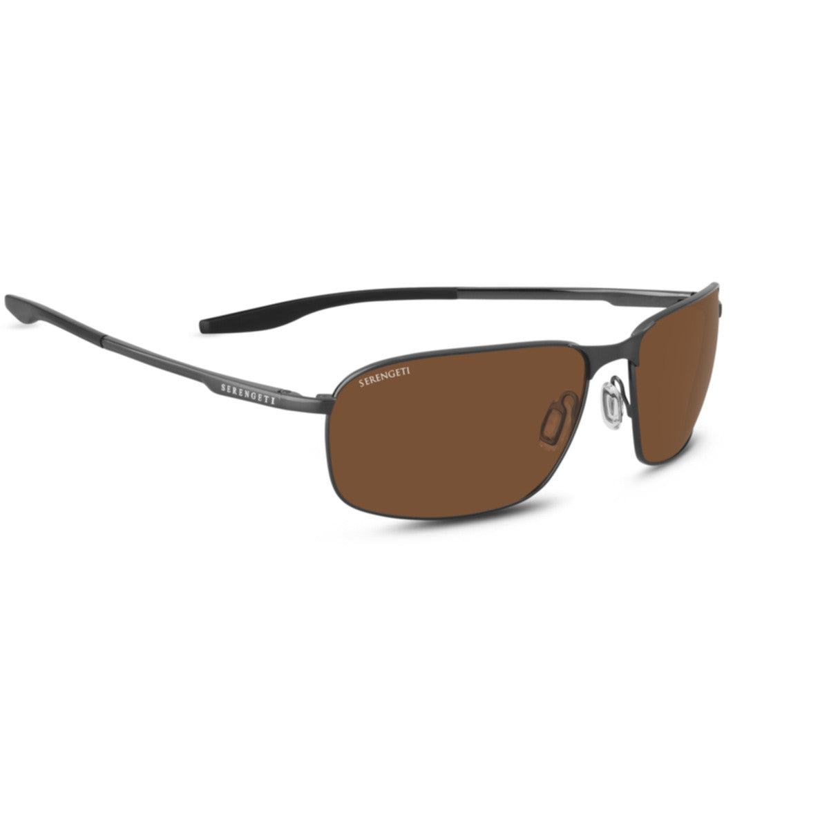 Serengeti Varese Sunglasses  Dark Gunmetal Brushed Large