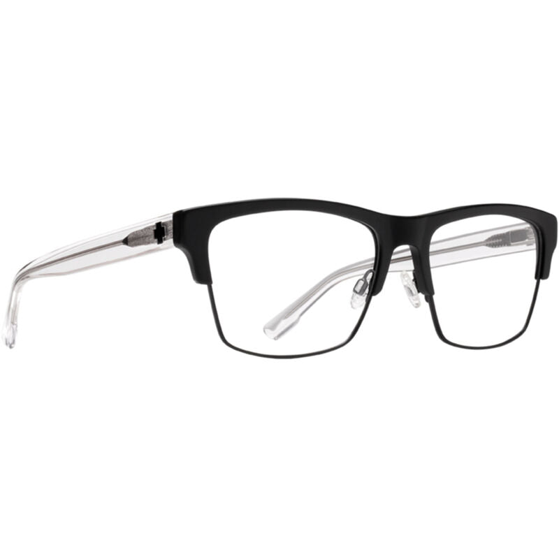 Spy Weston 5050 57 Eyeglasses  Matte Black Gloss Crystal Large M 56-58
