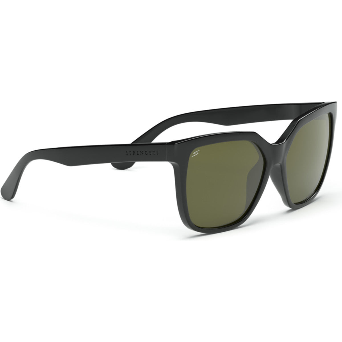 Serengeti Wakota Sunglasses  Shiny Black Medium
