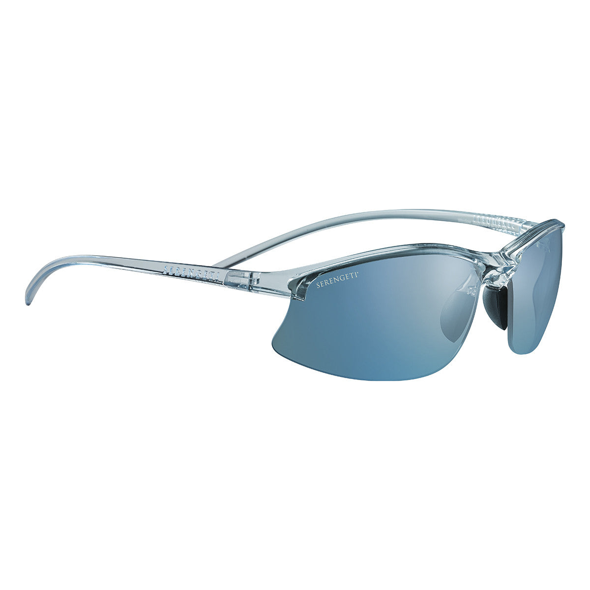 Serengeti Winslow Sunglasses  Shiny Crystal Ice Blue Medium, Large