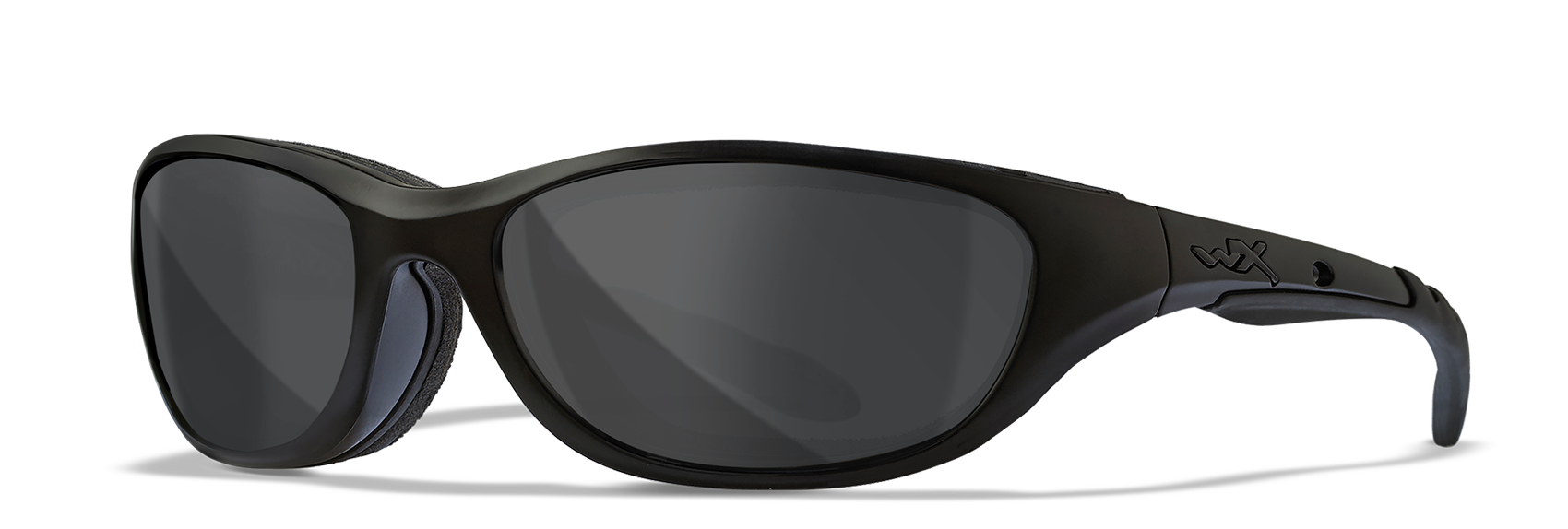 Wiley X AIRRAGE Oval Sunglasses  Matte Black 61-18-124