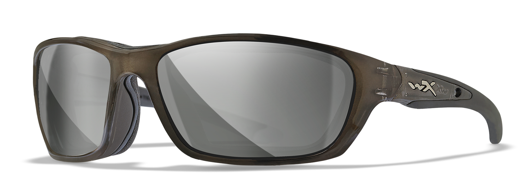 Wiley X BRICK Oval Sunglasses  Cyrstal Metallic 63-18-120
