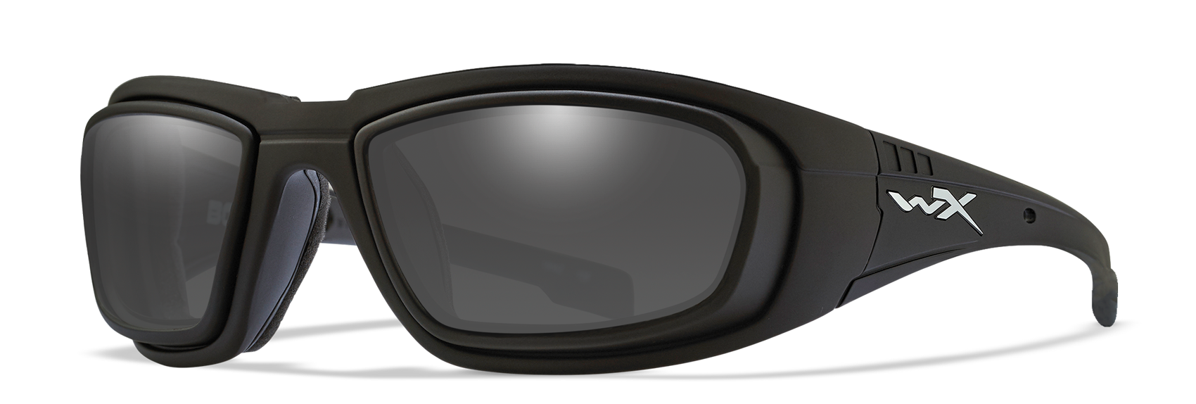 Wiley X WX BOSS Oval Sunglasses  Matte Black 59-23-125