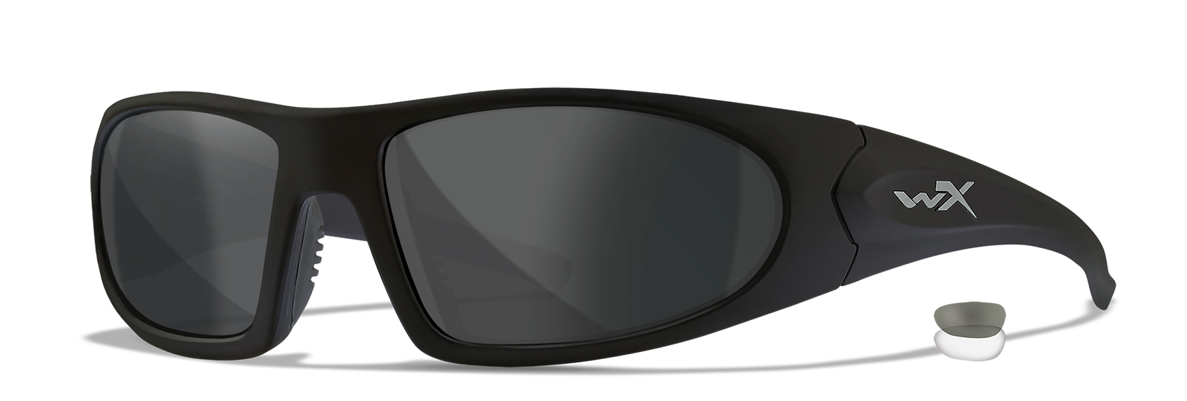 Wiley X ROMER 3 Full Rim Sunglasses  Matte Black 63-19-128