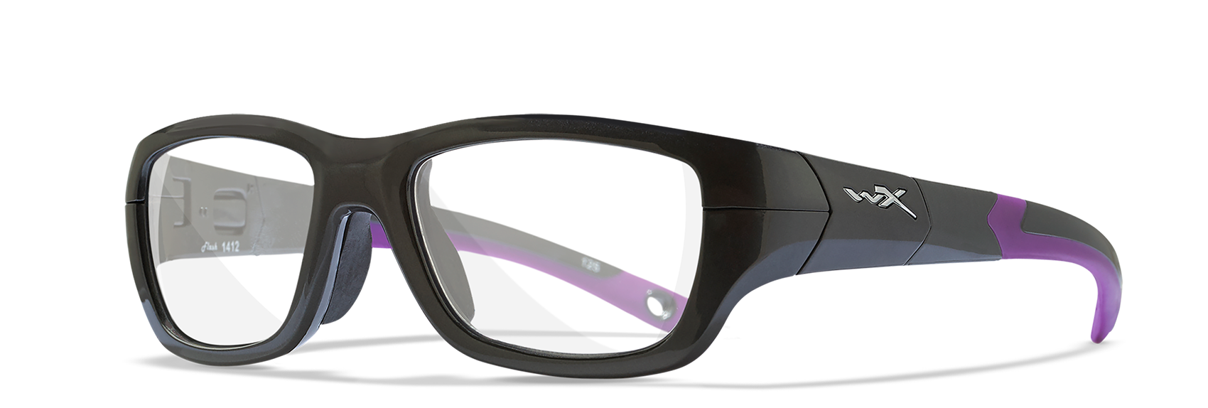Wiley X YF FLASH Full Rim Eyeglasses  Graphite / Purple 48-17-125