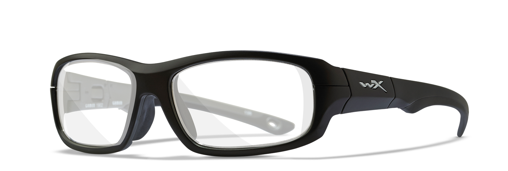 Wiley X YF GAMER Full Rim Eyeglasses  Matte Black / Dark Silver 57-18-135