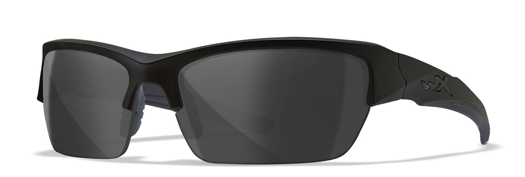 Wiley X WX VALOR Semi Rimless Sunglasses  Matte Black 70-18-120