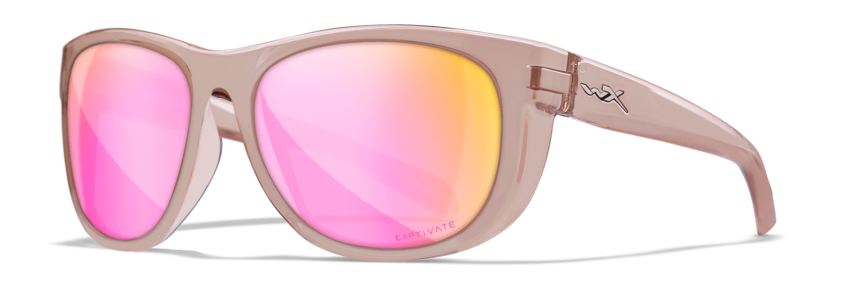 Wiley X WX WEEKENDER Round Sunglasses  Crystal Blush 57-16-125