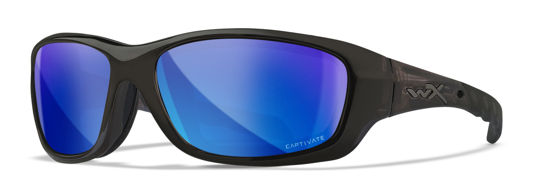 Wiley X WX GRAVITY Oval Sunglasses  Black Crystal 63-17-119